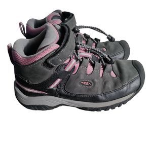 KEEN TARGHEE MID WP BOOTS RAVEN/TULIPWOOD Size 13